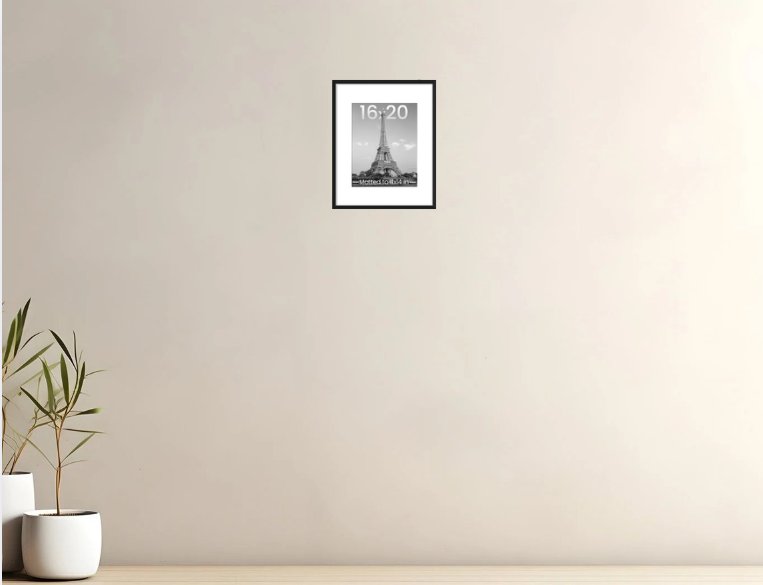 16×20 Inch Photo Frame in room