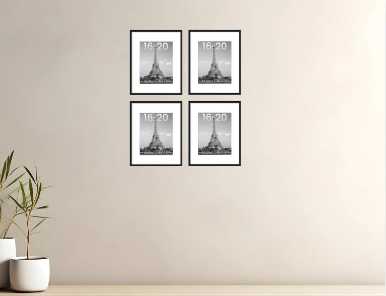 4-Piece 16×20 Frame Set in room